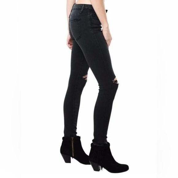 Joe's Jeans skinny jeans Brie Flawless Vixen Ankle Black Distressed Denim - Picture 10 of 15